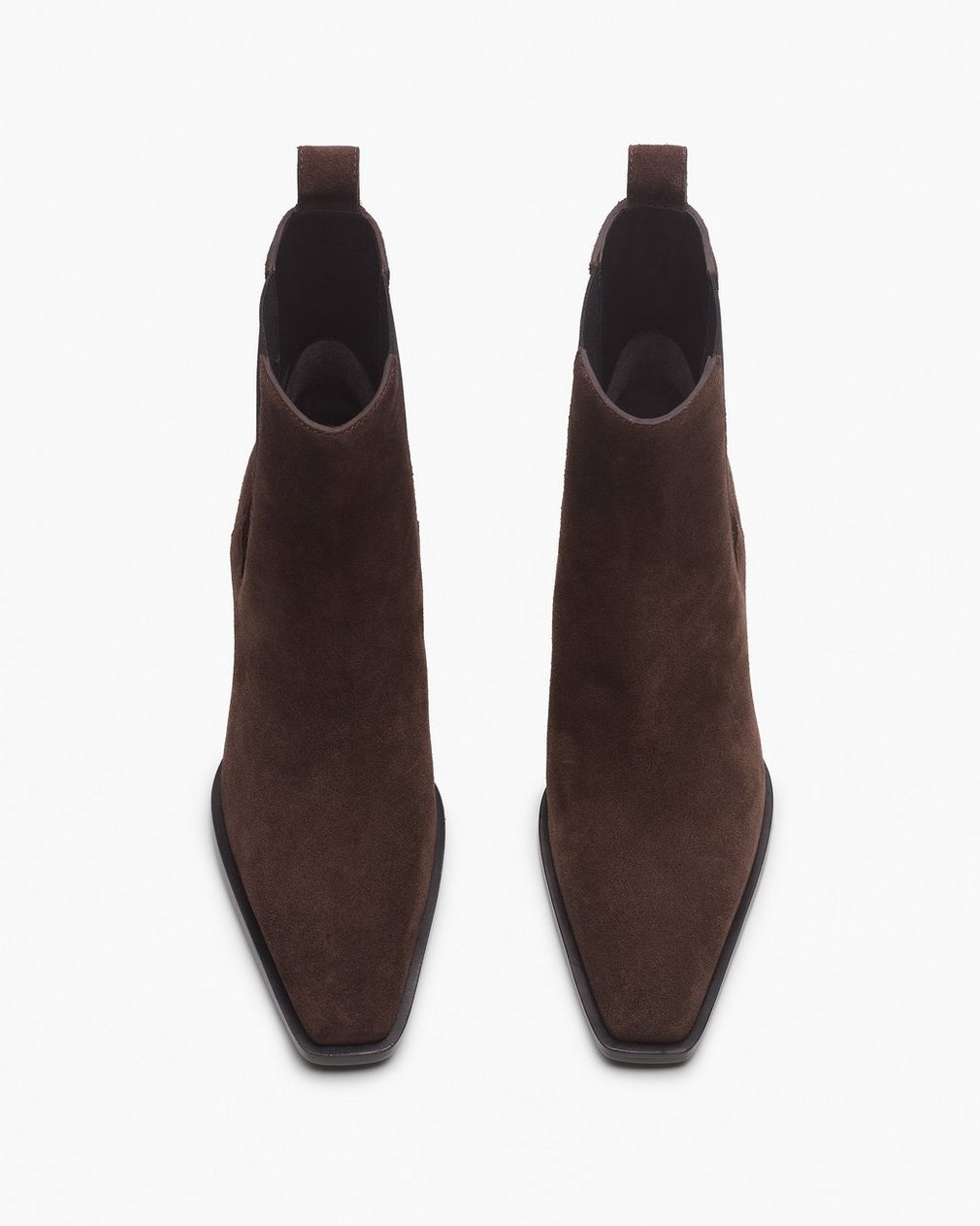 Joni Italian Suede Chelsea Boots Dark Espresso Suede - Image 5