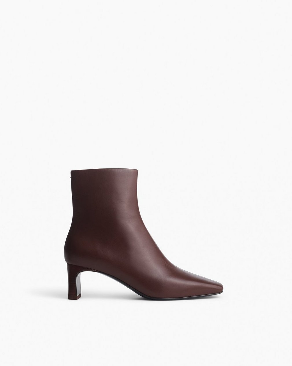 Avery Zip Leather Ankle Boots Mocha