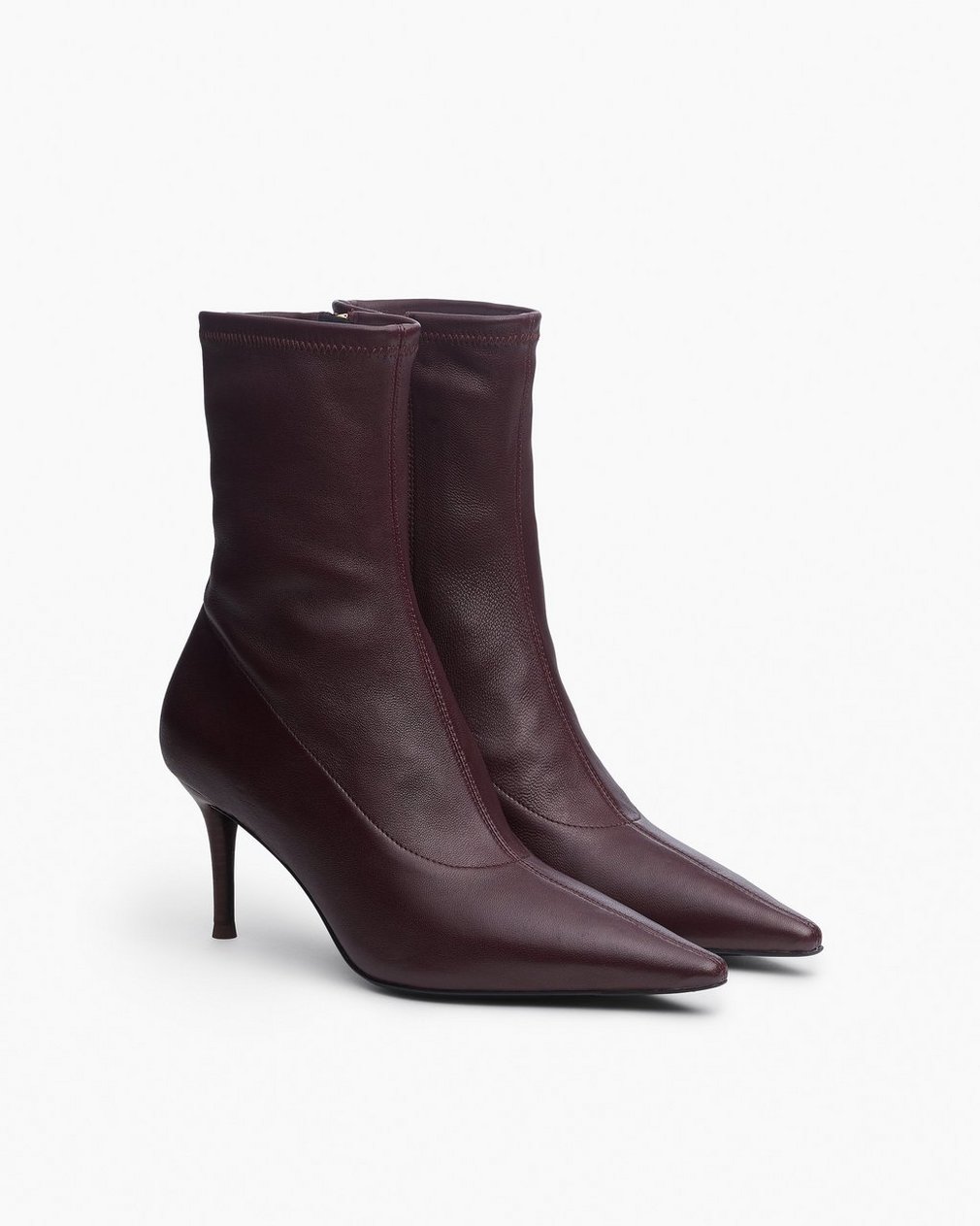 Mercer Leather Ankle Boots Bordeaux - Image 3