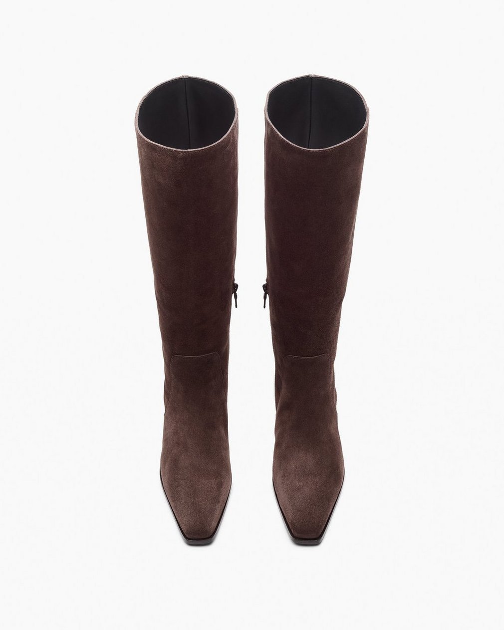 Joni Italian Suede Knee-High Boots Dark Espresso Suede - Image 5