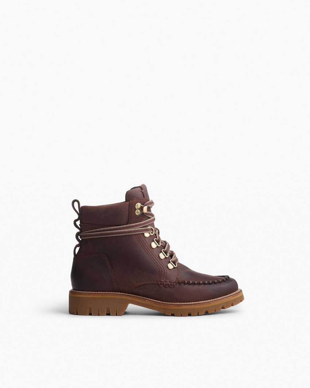 Cameron Leather Hiking Boots Mocha