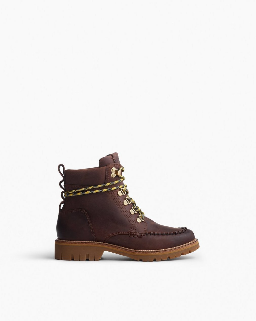 Cameron Leather Hiking Boots Mocha - Image 3