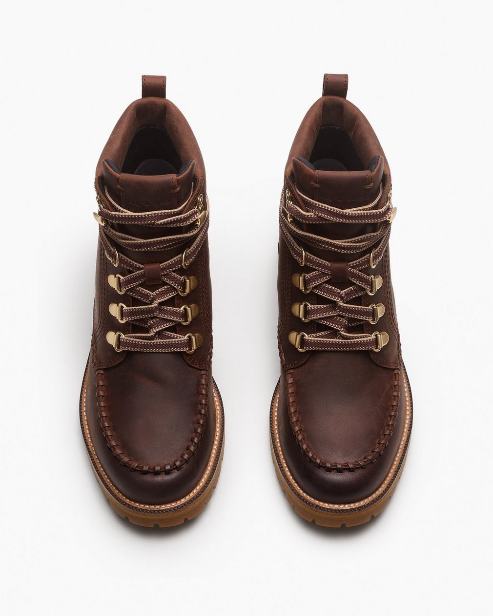 Cameron Leather Hiking Boots Mocha - Image 6