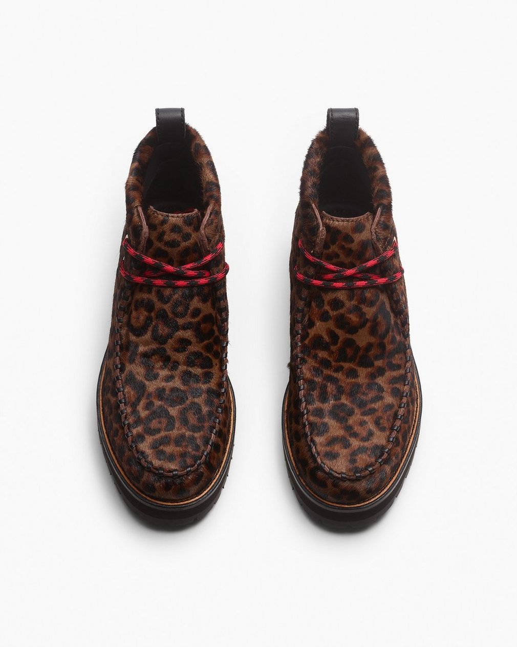 Cameron Leopard Calf Hair Moccasin Boots Leopard Hair Calf - Image 6
