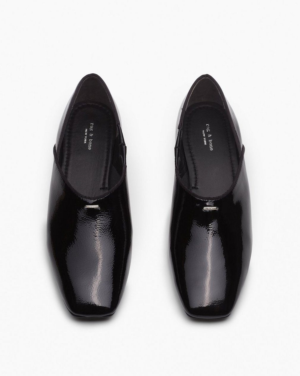 Sadie Leather Flats Black - Image 5