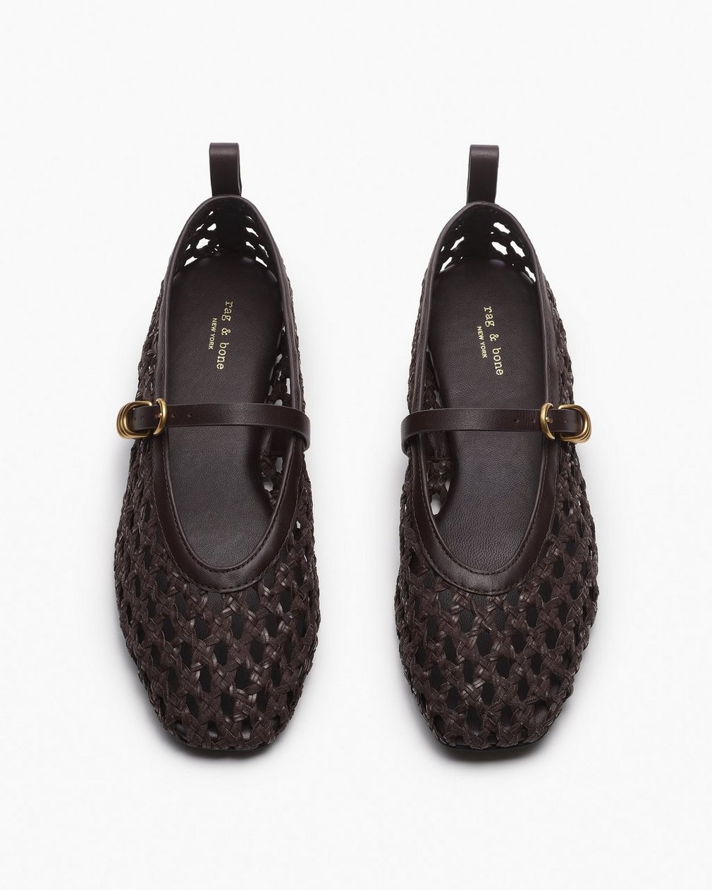 Spire Woven Faux Leather Mary Janes Dark Epresso Woven - Image 5