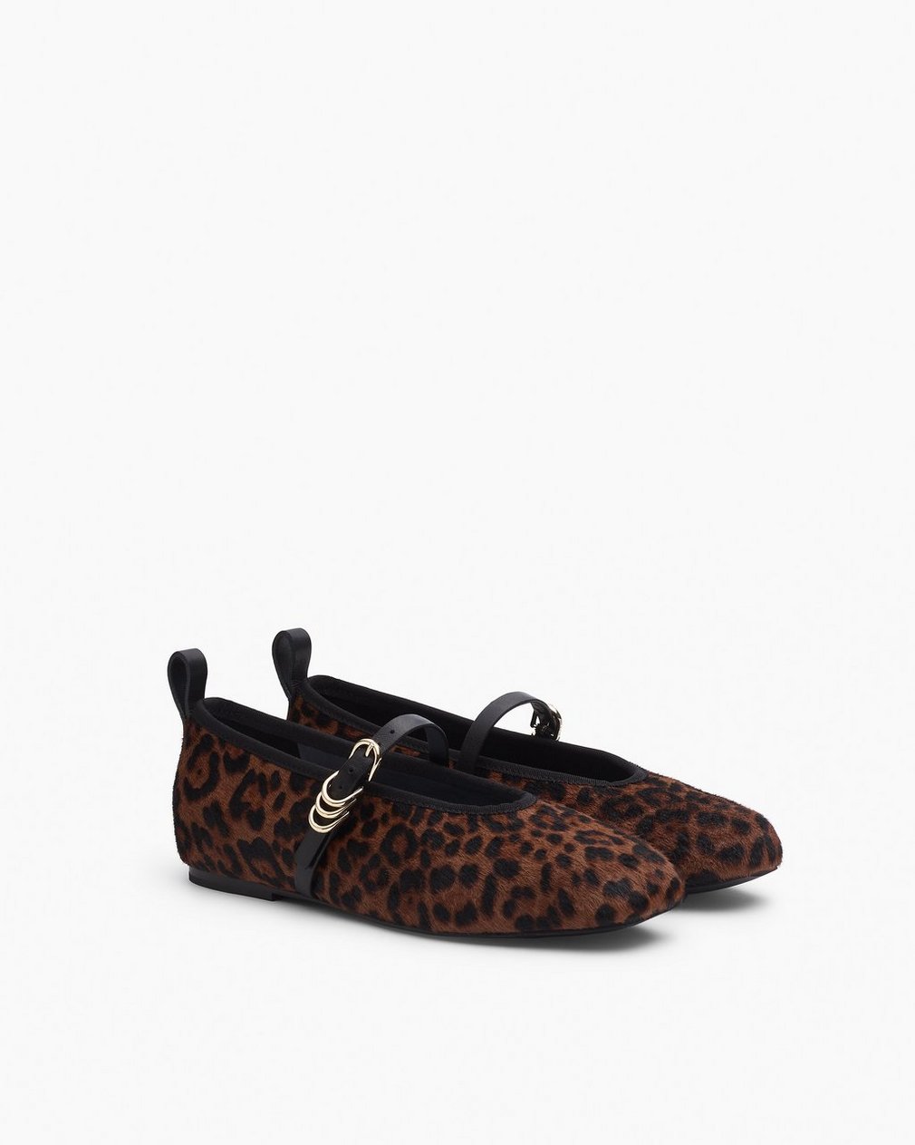 Spire Leopard Calf-Hair Mary Janes Leopard Hair Calf - Image 3