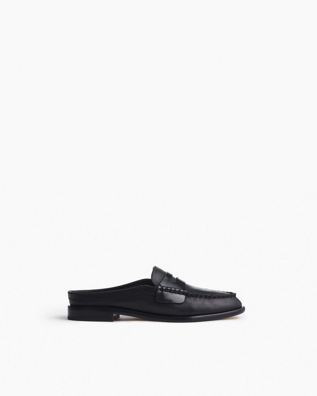 Carter Leather Mules Black