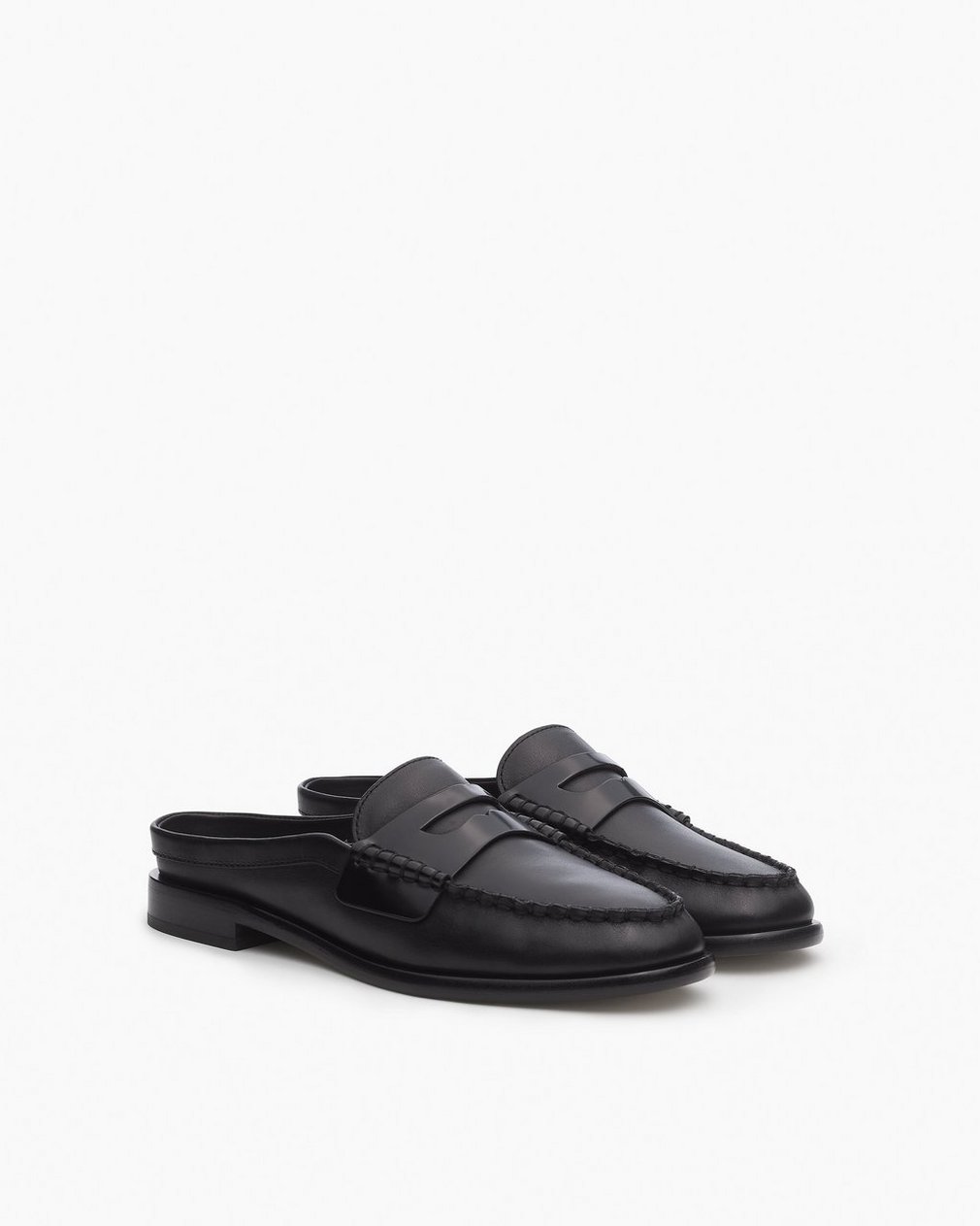 Carter Leather Mules Black - Image 3
