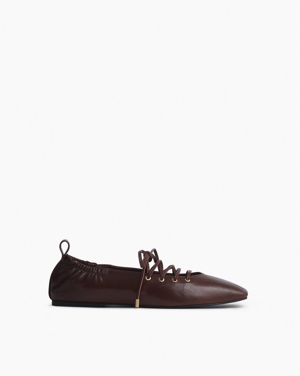 Sophia Leather Ballet Flats Mocha