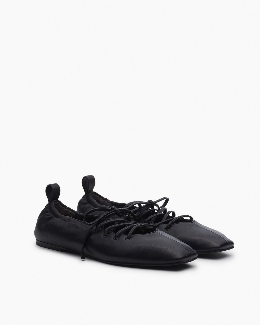 Sophia Leather Ballet Flats Black - Image 3