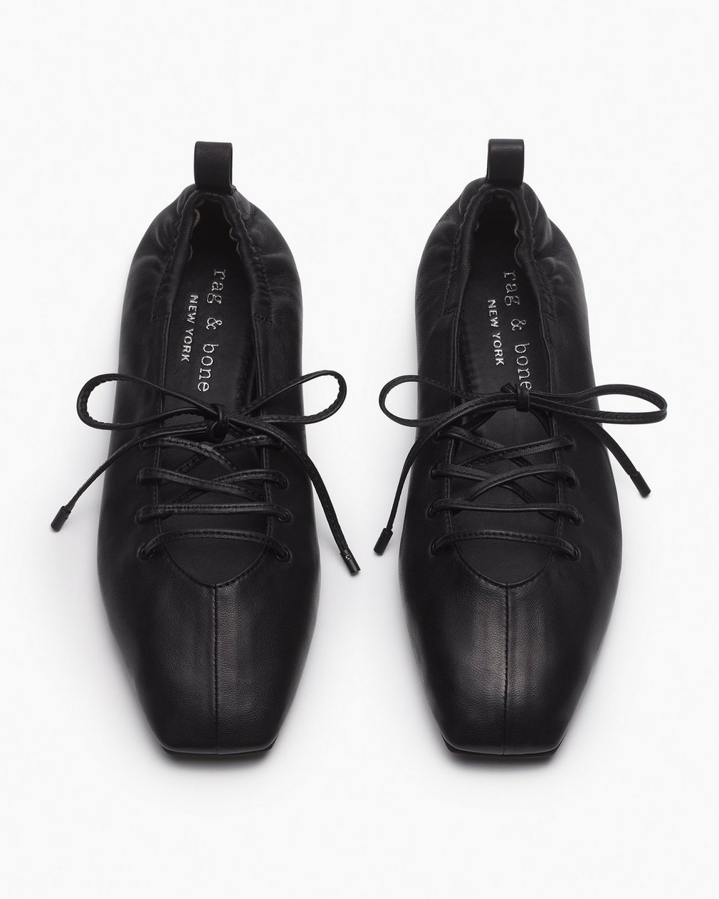 Sophia Leather Ballet Flats Black - Image 5
