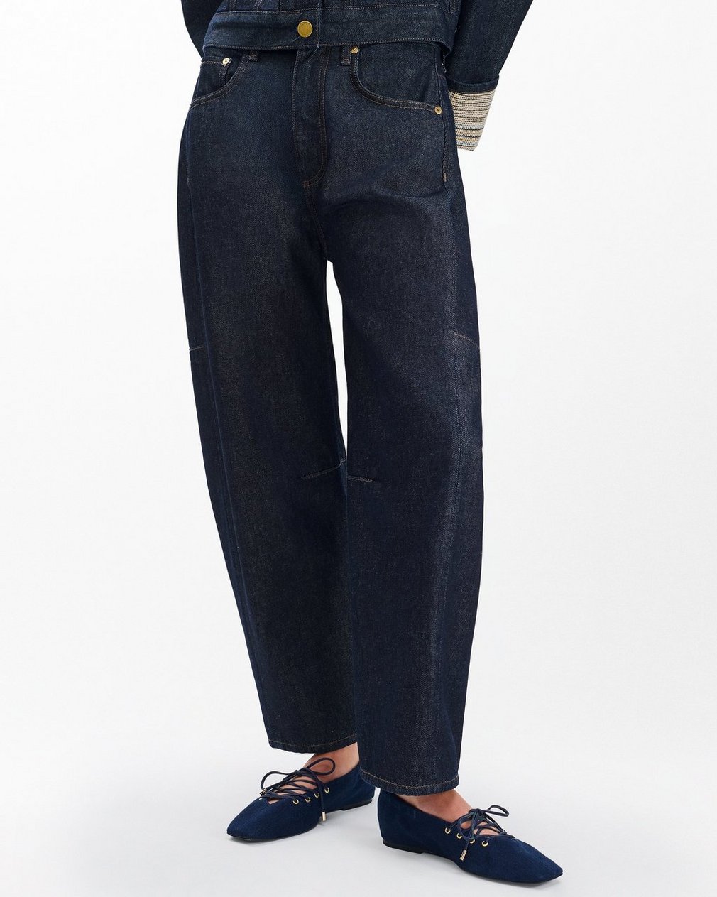 Sophia Denim Ballet Flats Indigo Denim - Image 2