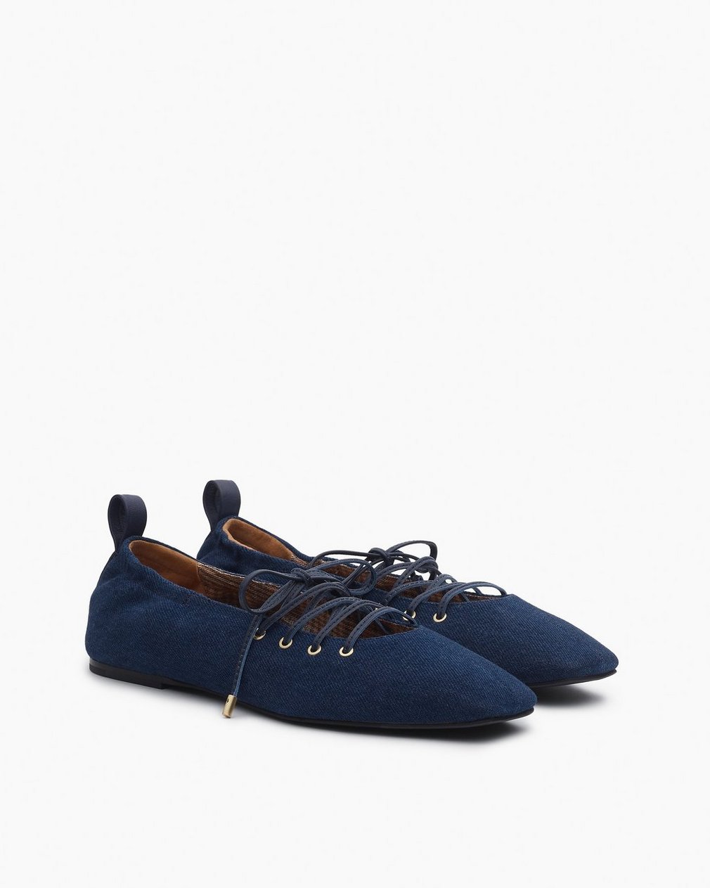 Sophia Denim Ballet Flats Indigo Denim - Image 3