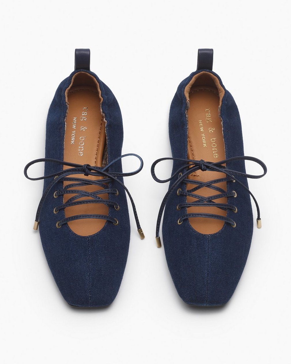 Sophia Denim Ballet Flats Indigo Denim - Image 5