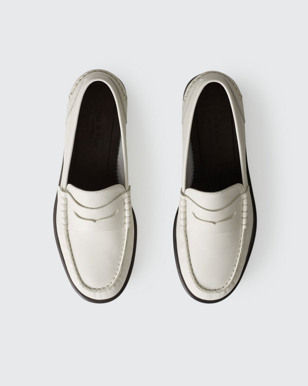 Carter Leather Loafers Antique White - Image 4