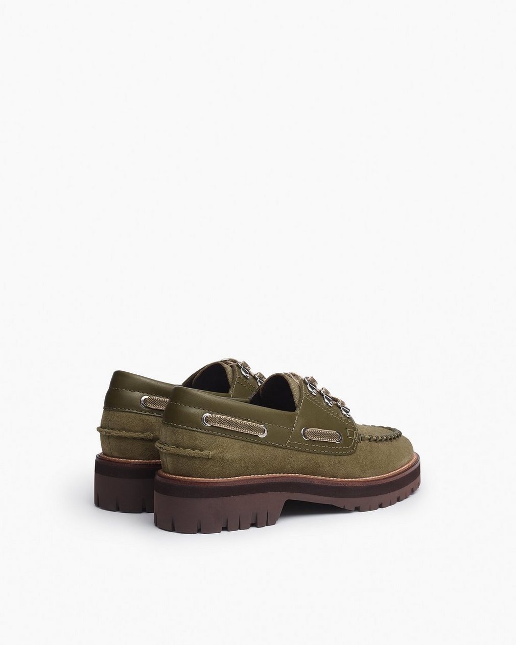 Cameron Suede Boat Shoes Olive Night Suede - Image 4