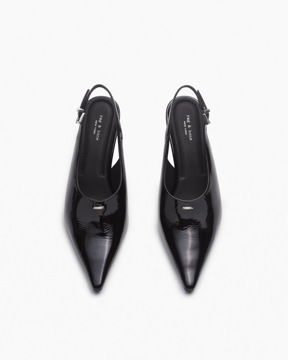 Mercer Leather Slingbacks Black - Image 5