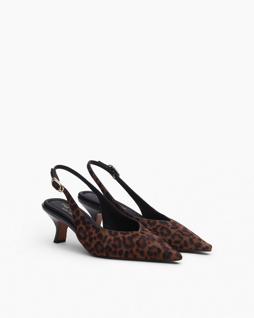 Madison Leopard Calf Hair Slingbacks Leopard Hair Calf - Image 3