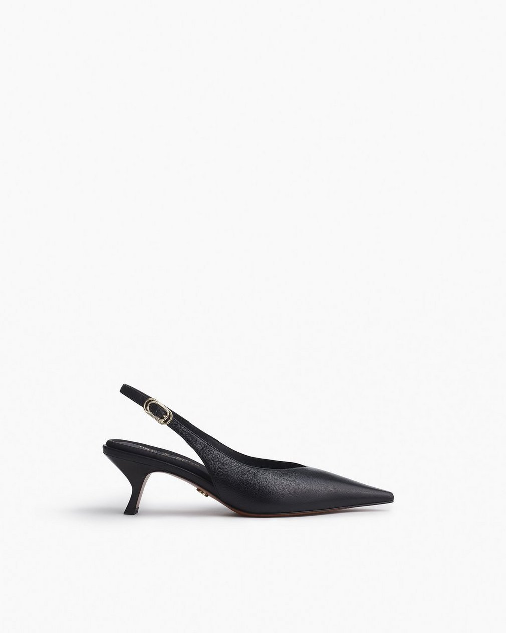 Madison Leather Slingbacks Black