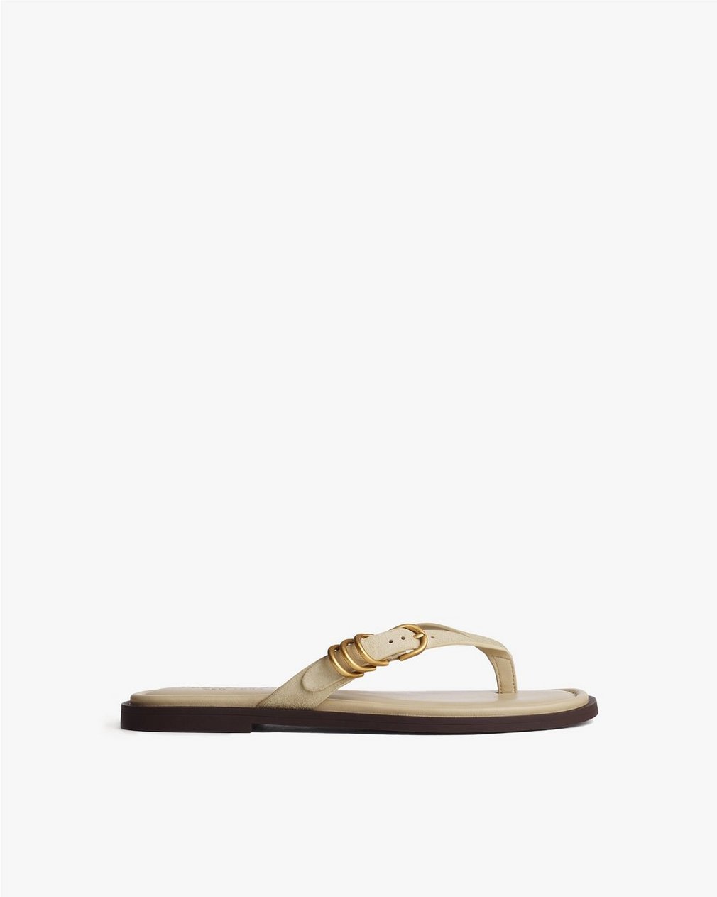 Gia Suede Flip Flops Macadamia Suede