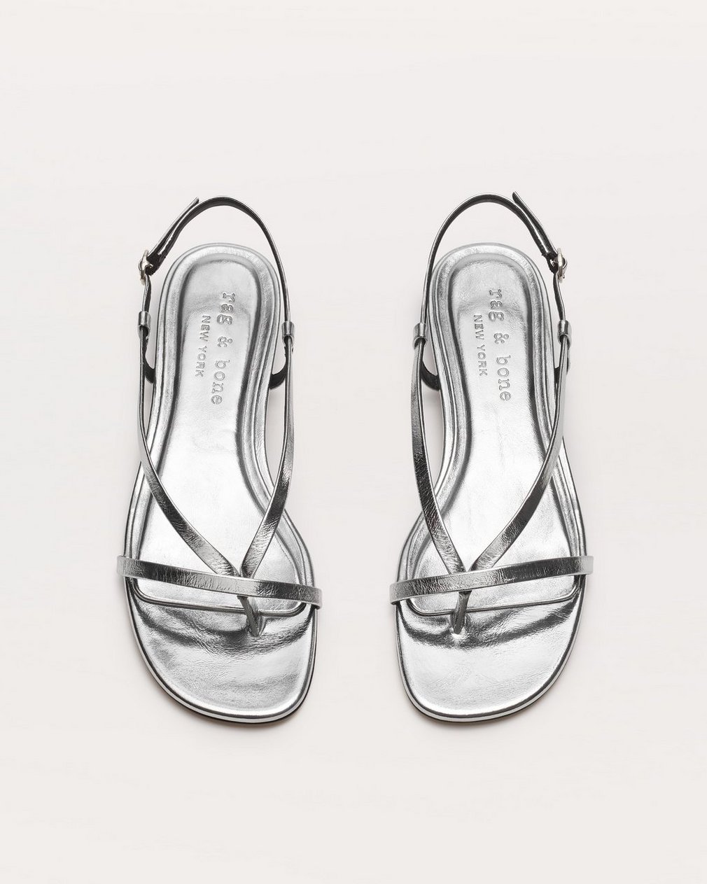 Giselle Strappy Sandals Silver - Image 5