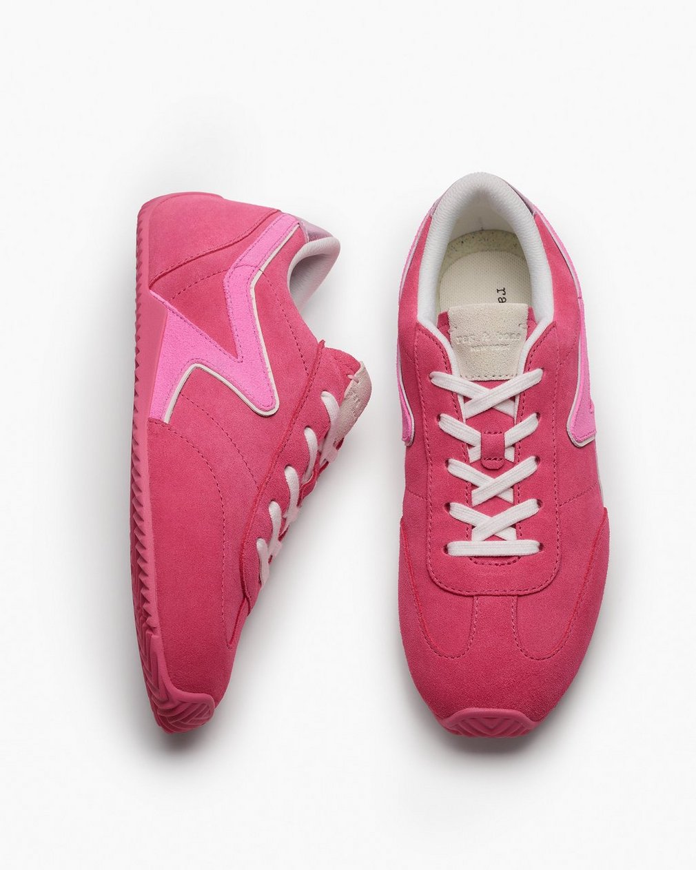 Ultra Slim Retro Runner Sneakers Hot Pink Suede - Image 5