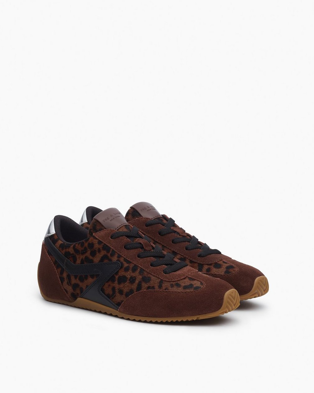 Ultra Slim Retro Runner Sneakers Leopard Mocha - Image 3