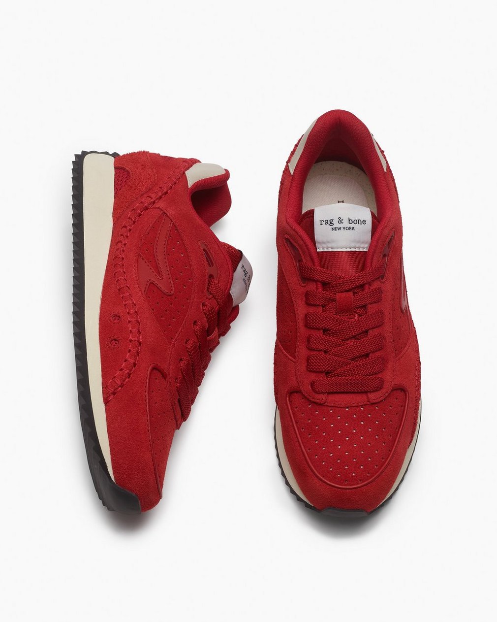 rb Drift Runner Sneakers Flame Red Suede - Image 5