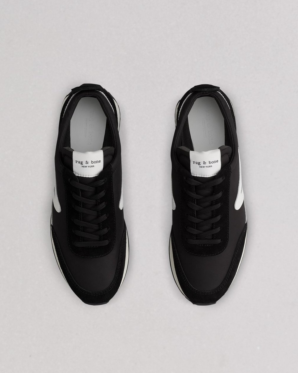 Black Retro Runner: Recycled Materials Sneaker - Image 3