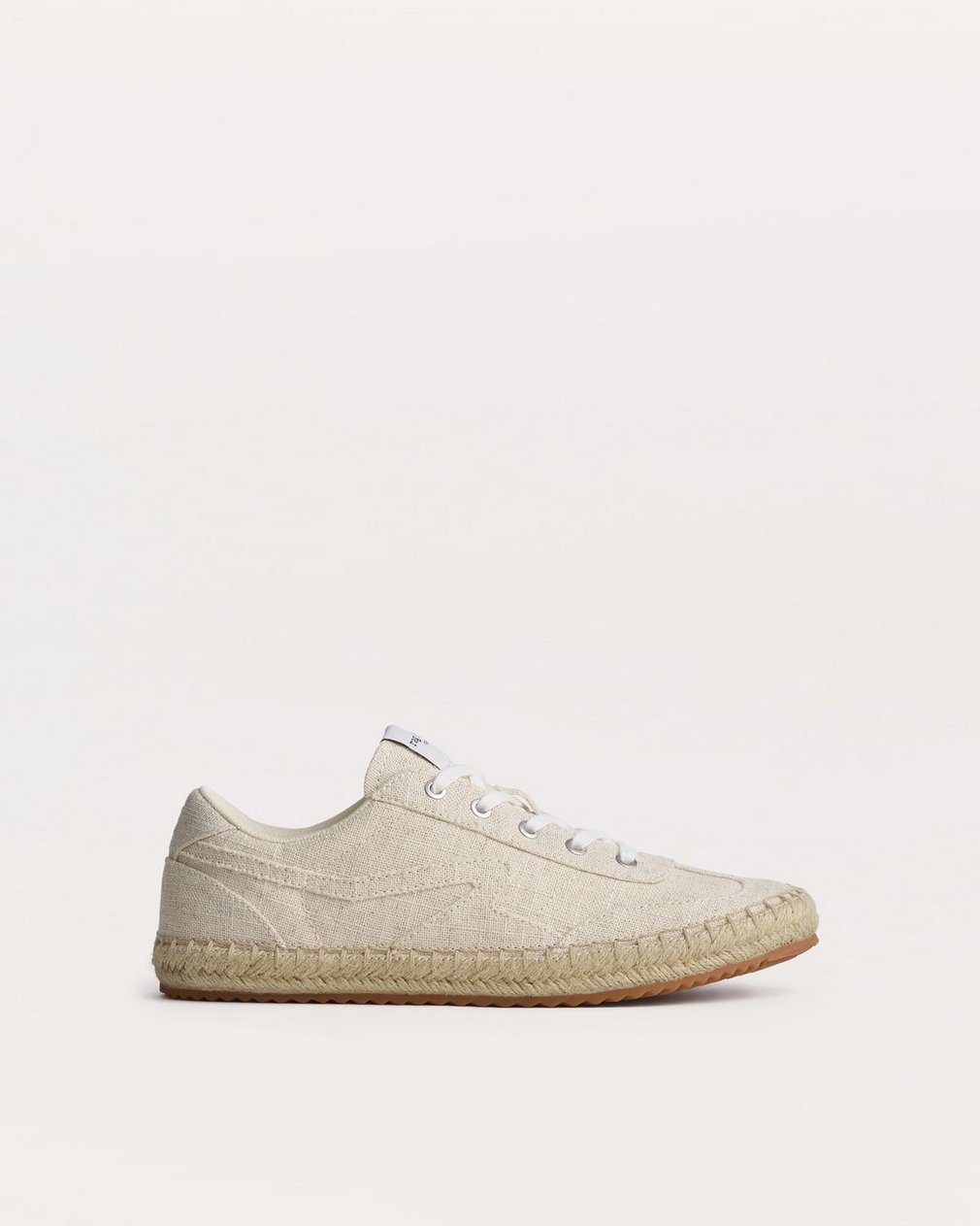 Retro Espadrille Sneakers Natural Greige