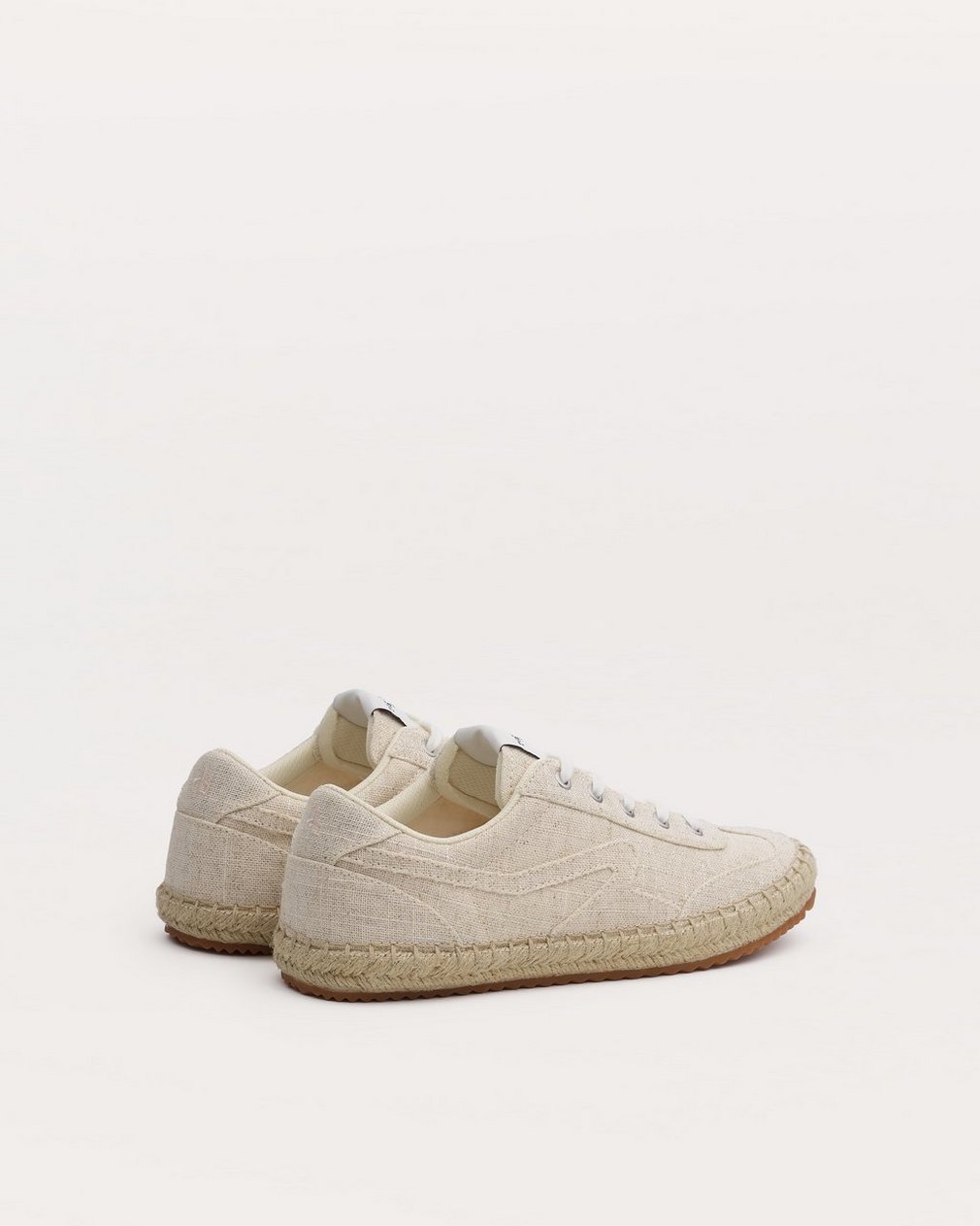 Retro Espadrille Sneakers Natural Greige - Image 4