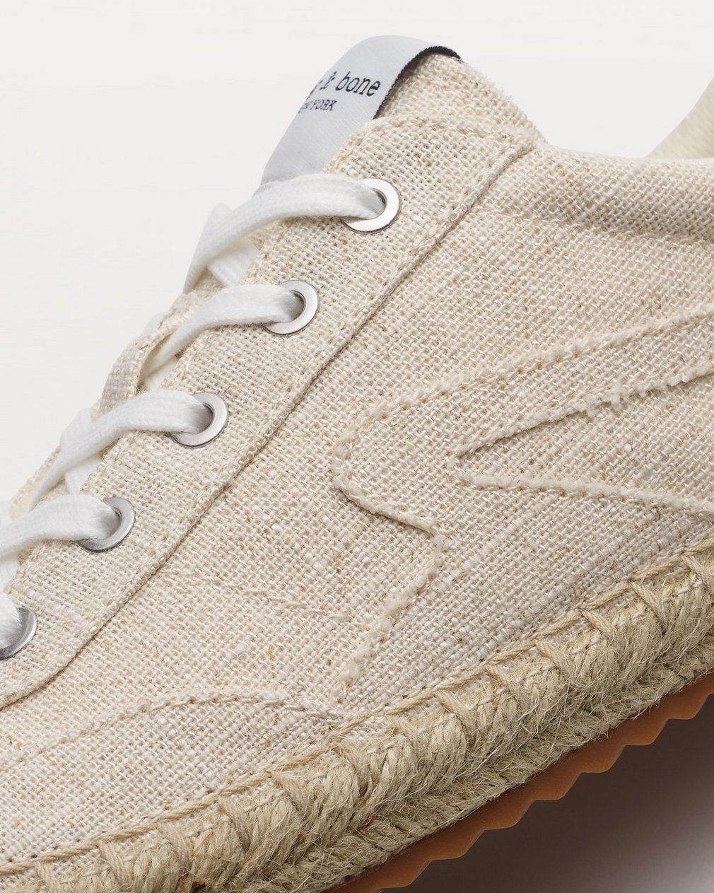 Retro Espadrille Sneakers Natural Greige - Image 6
