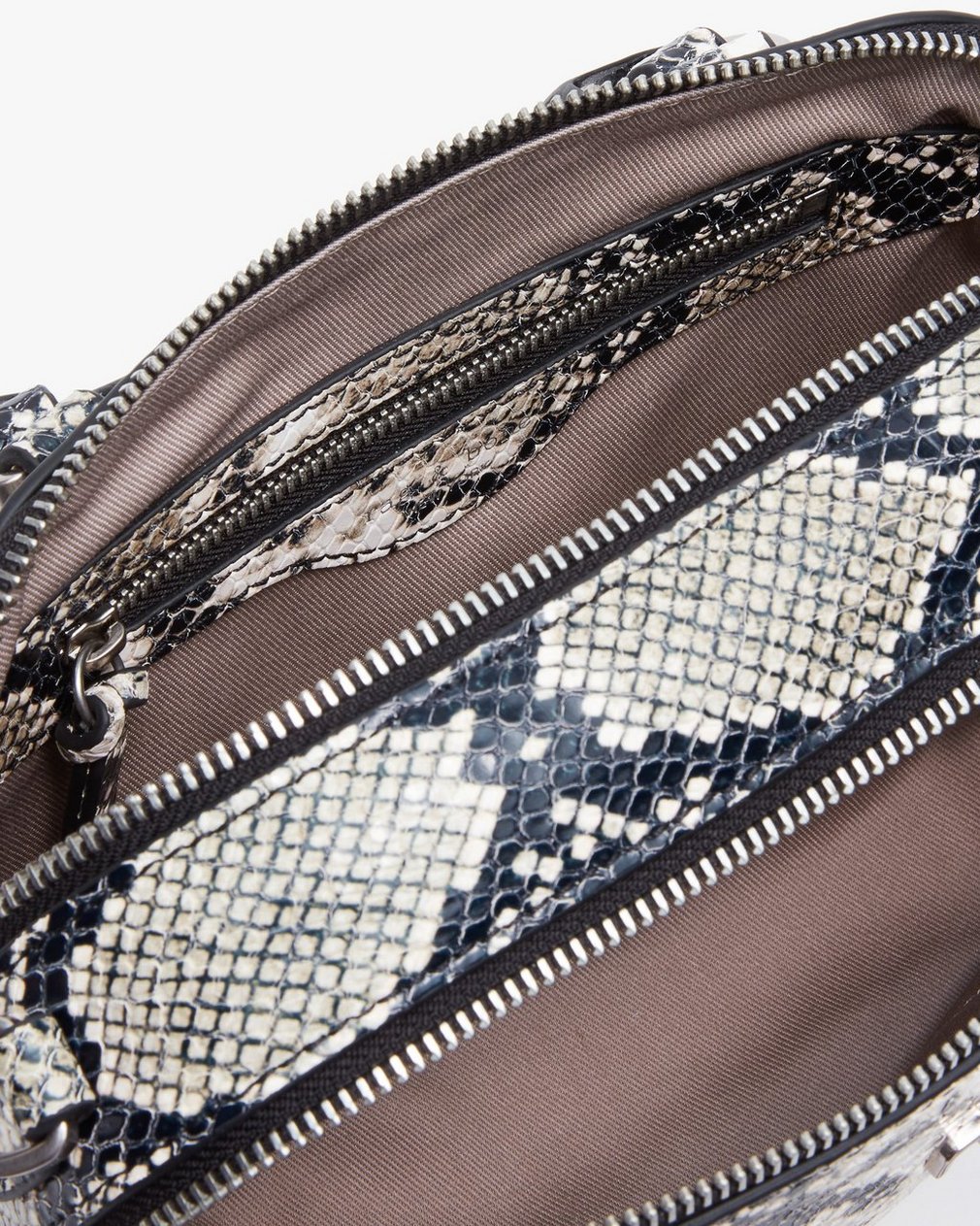 Gramercy Small Snakeskin Leather Satchel Natural - Image 6