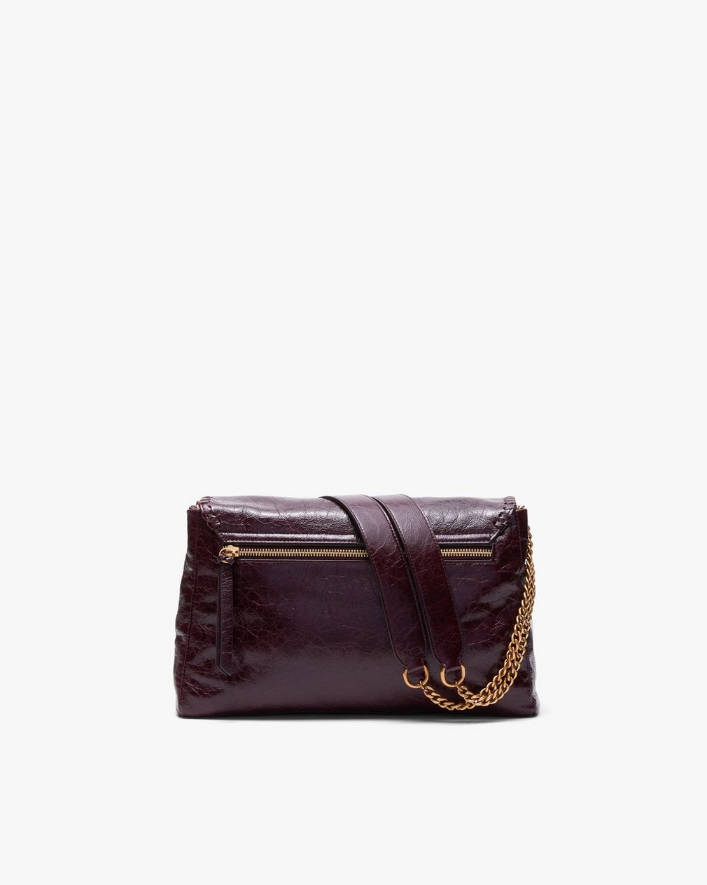 Chelsea Large Leather Flap Bag Blackberry - Image 4