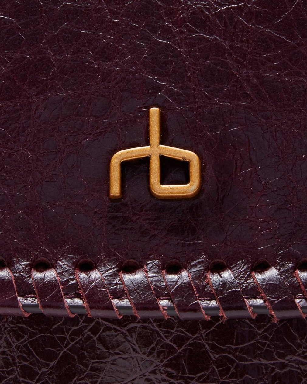 Chelsea Large Leather Flap Bag Blackberry - Image 6