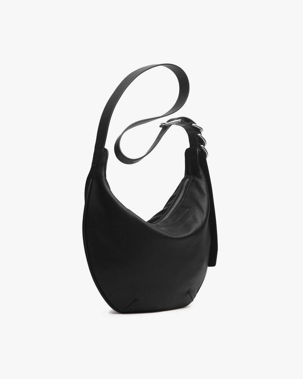 Mercer Medium Leather Hobo Bag Black - Image 3