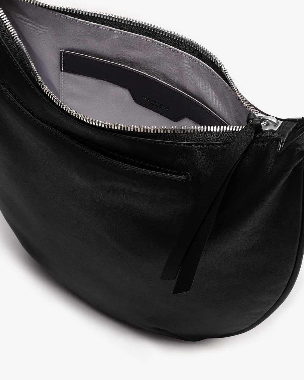 Mercer Medium Leather Hobo Bag Black - Image 4