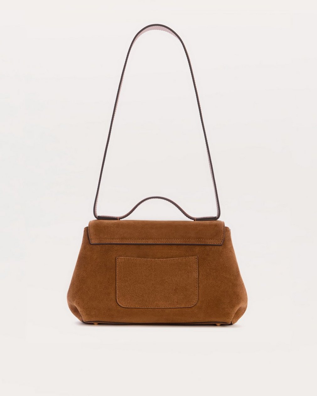 Realm Suede Top Handle Bag Golden Brown - Image 3