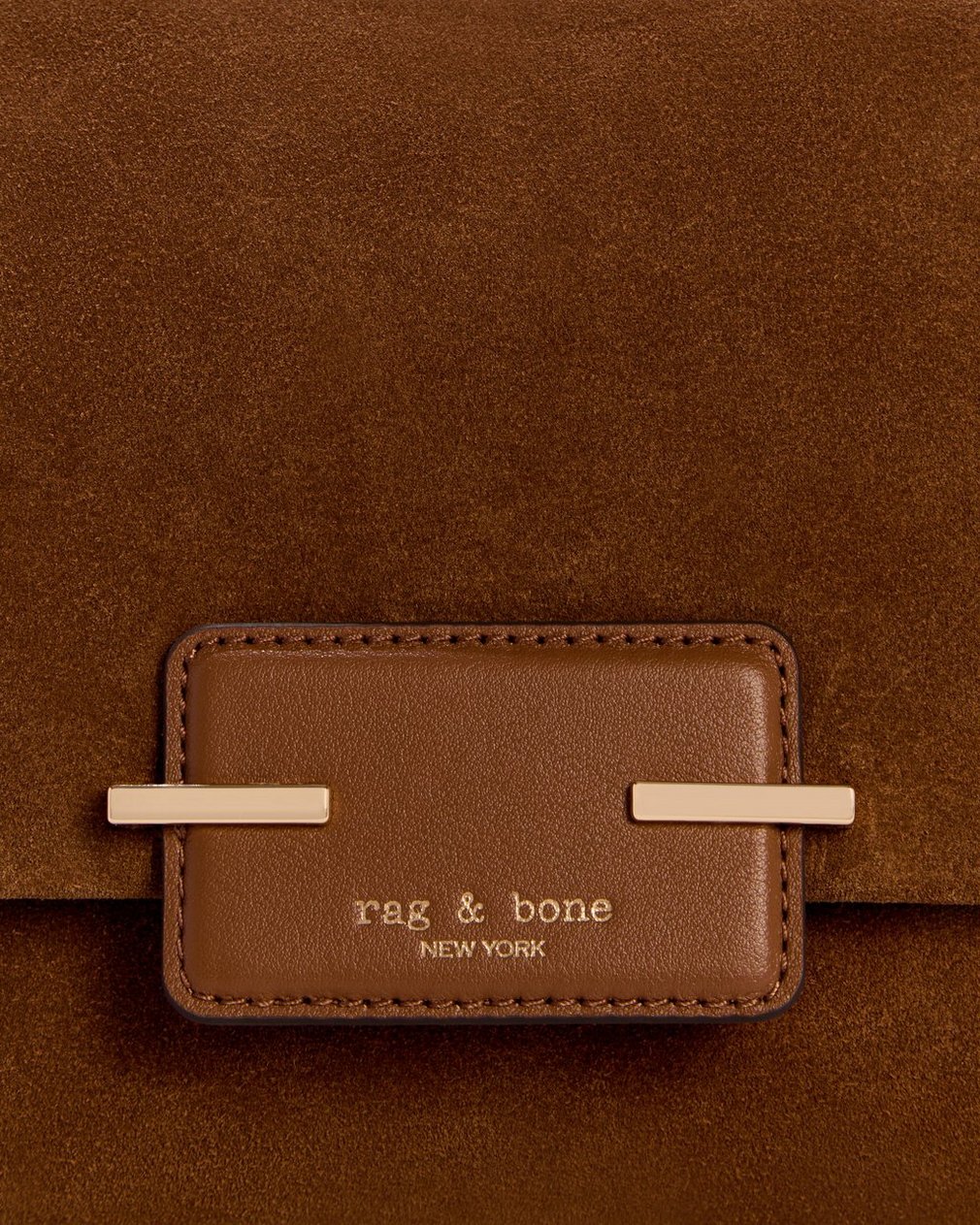 Realm Suede Top Handle Bag Golden Brown - Image 5