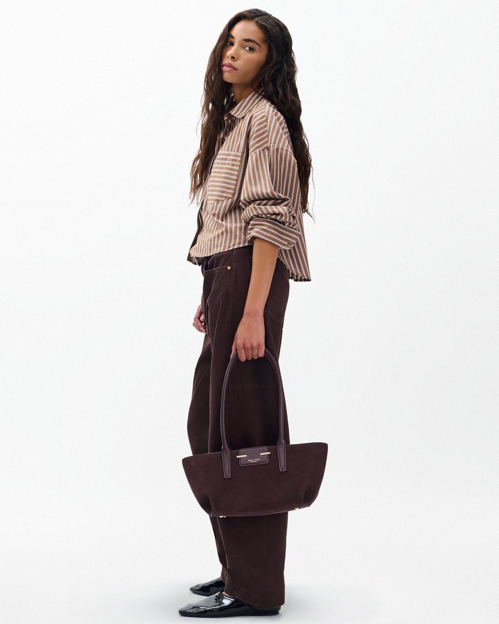 Realm Calf Hair Satchel Blackberry - Image 2