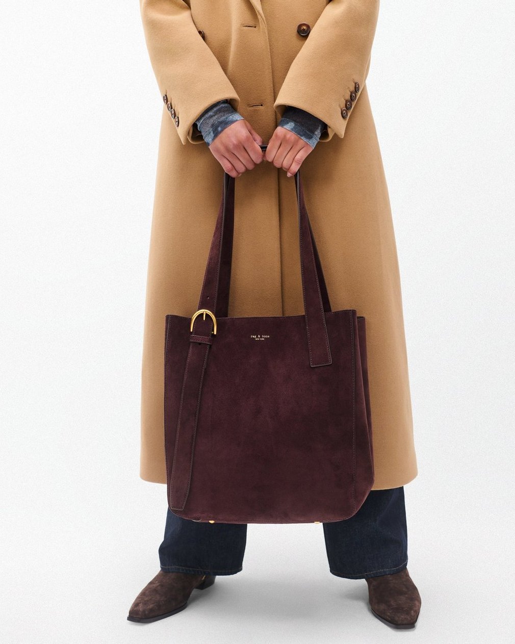 Parker Suede Tote Blackberry