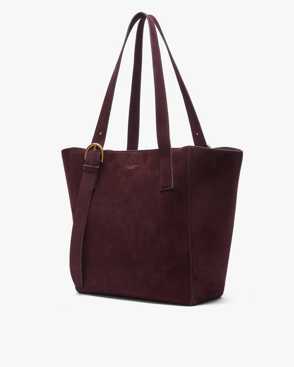 Parker Suede Tote Blackberry - Image 3