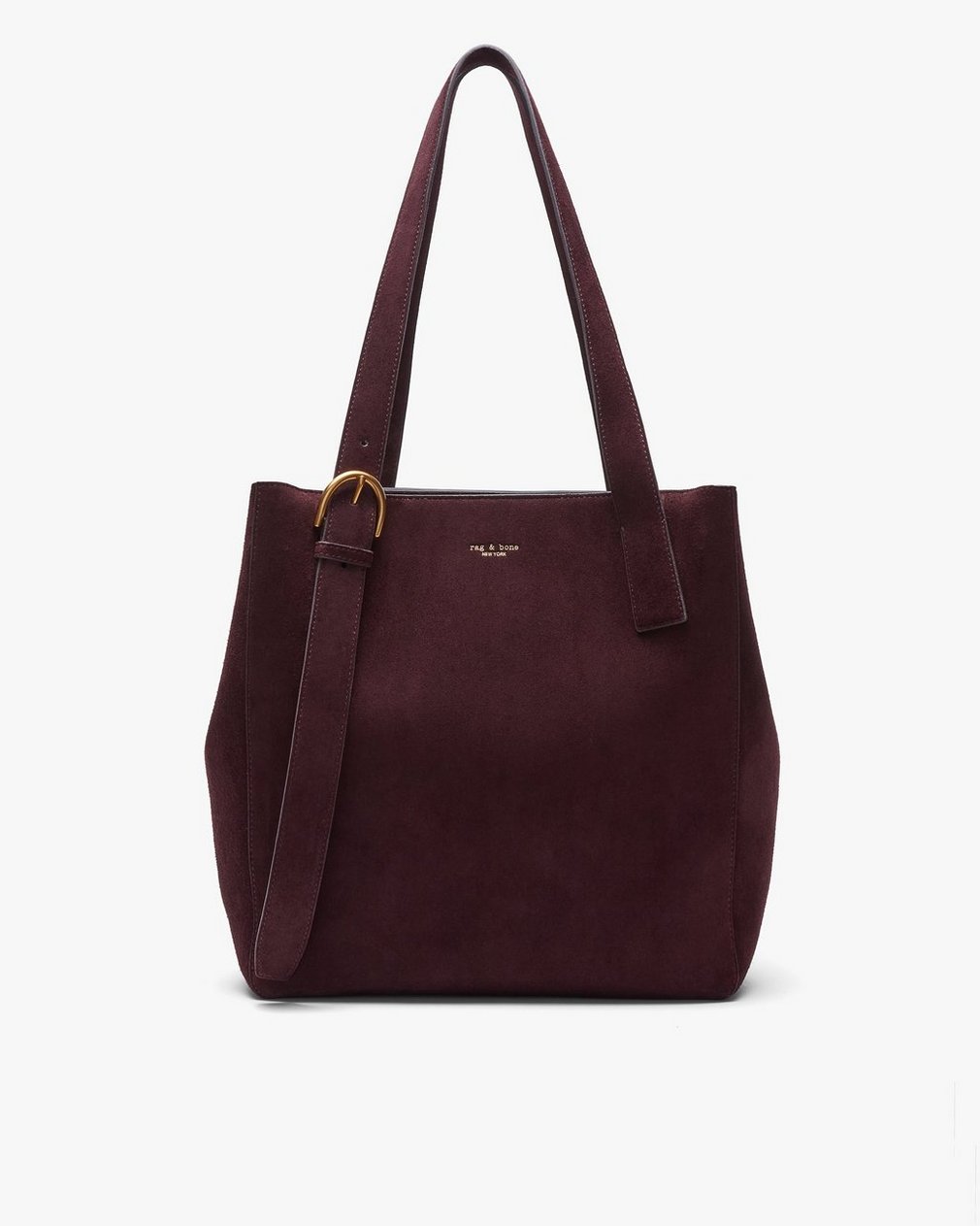 Parker Suede Tote Blackberry - Image 5