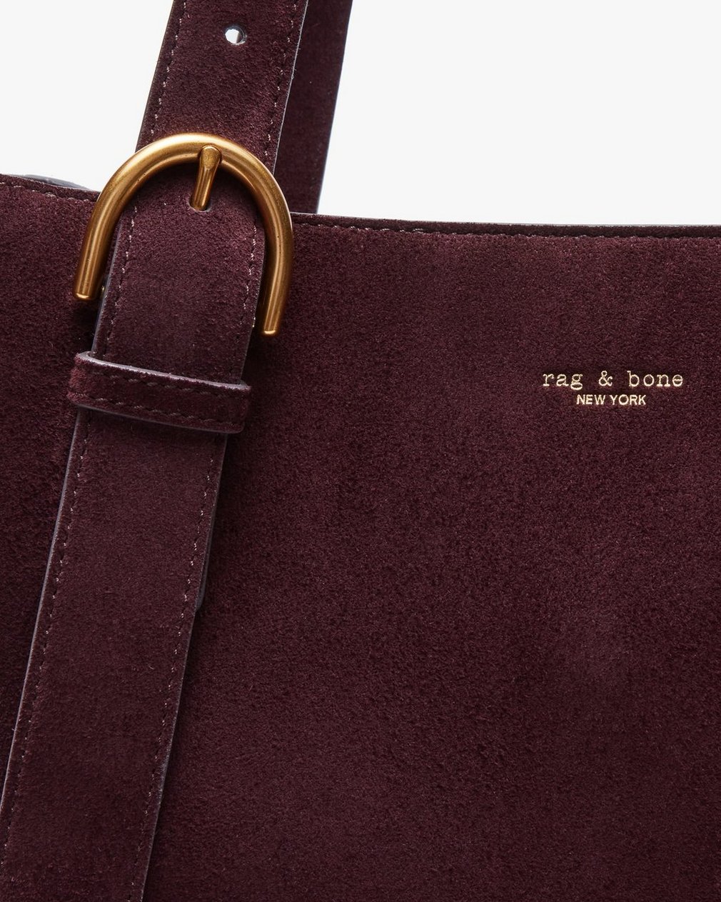 Parker Suede Tote Blackberry - Image 7