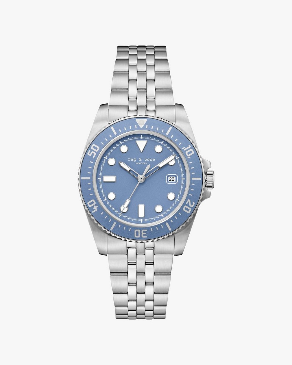 Rowan Date Bracelet Watch, 38mm Silver