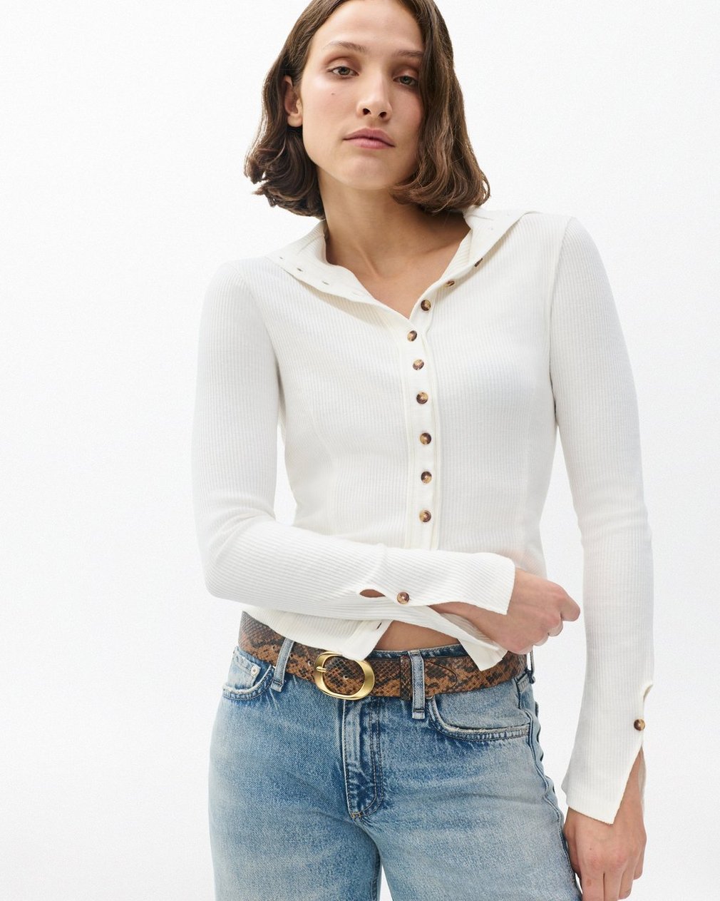 Vera Leather Belt Mocha Snake - Image 2