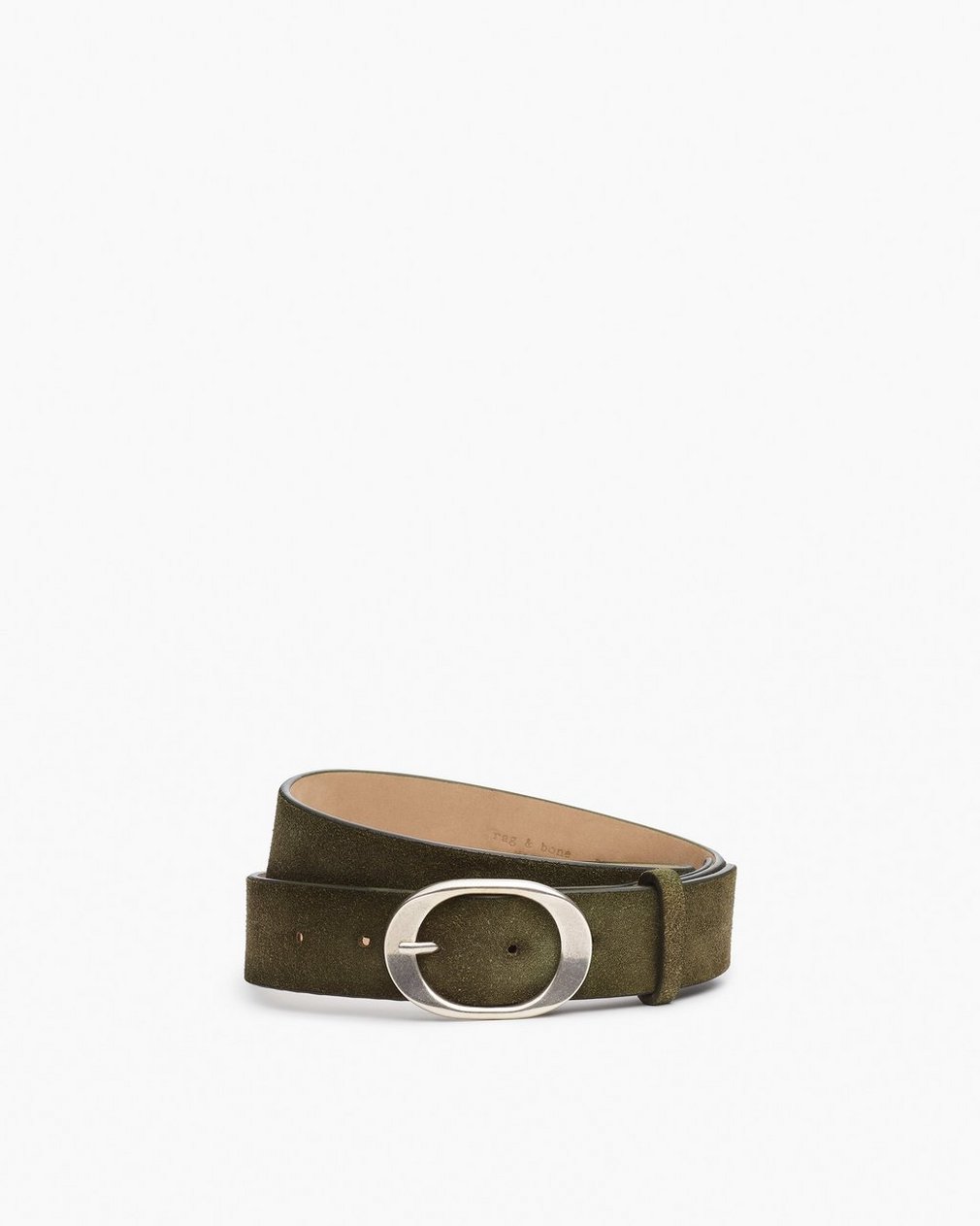 Vera Suede Belt Olive Suede