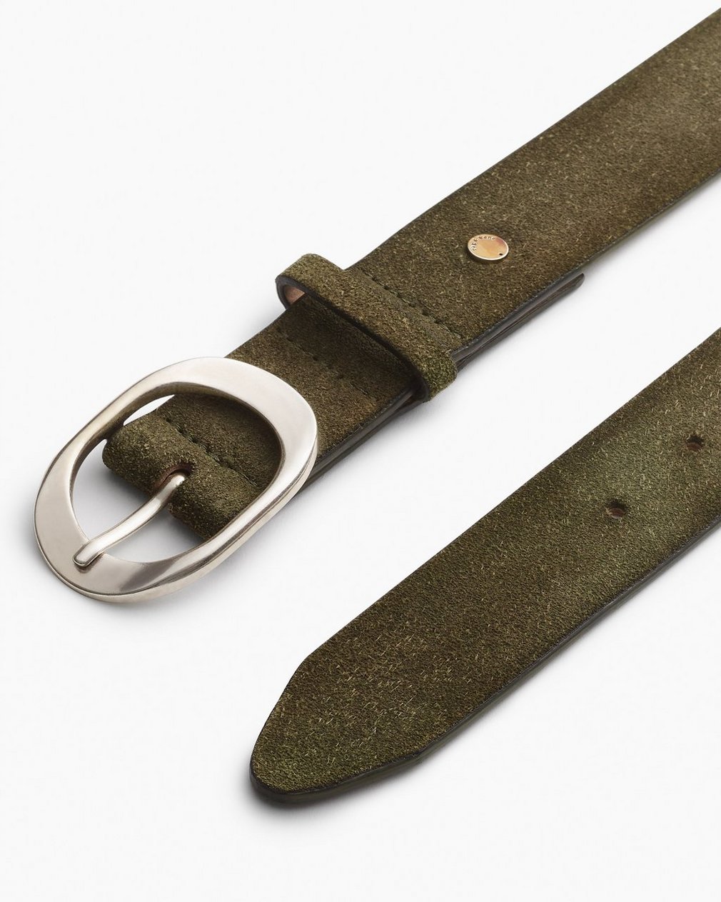 Vera Suede Belt Olive Suede - Image 3