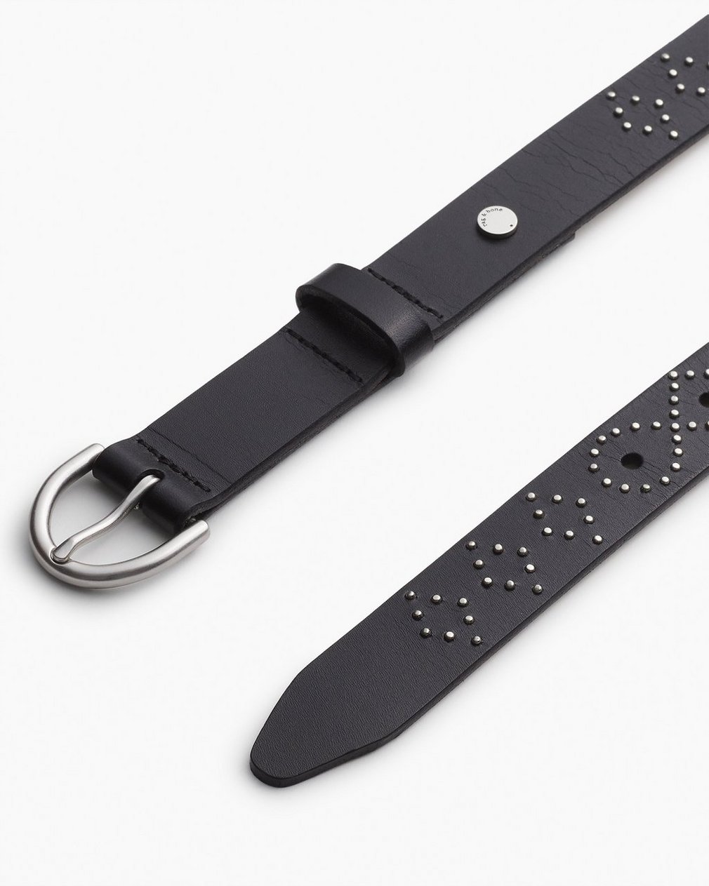 Maisie Studded Leather Belt Black - Image 3